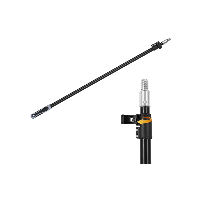 Manche télescopique Rollingdog aluminium 1,1 m à 2 m - RAPTOR FRANCE